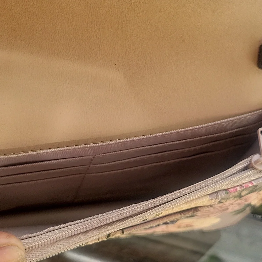 Nine West Floral Gray Crossbody Bag